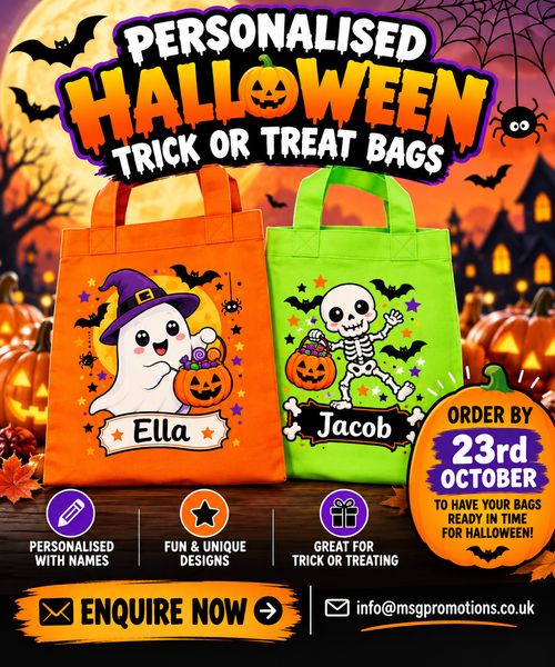 🎃 Personalised Halloween Trick or Treat Bags 👻